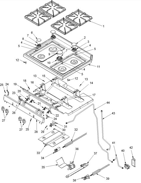 amana first edition gas stove parts